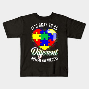 It's OK To Be Different Autism Awareness Kids T-Shirt